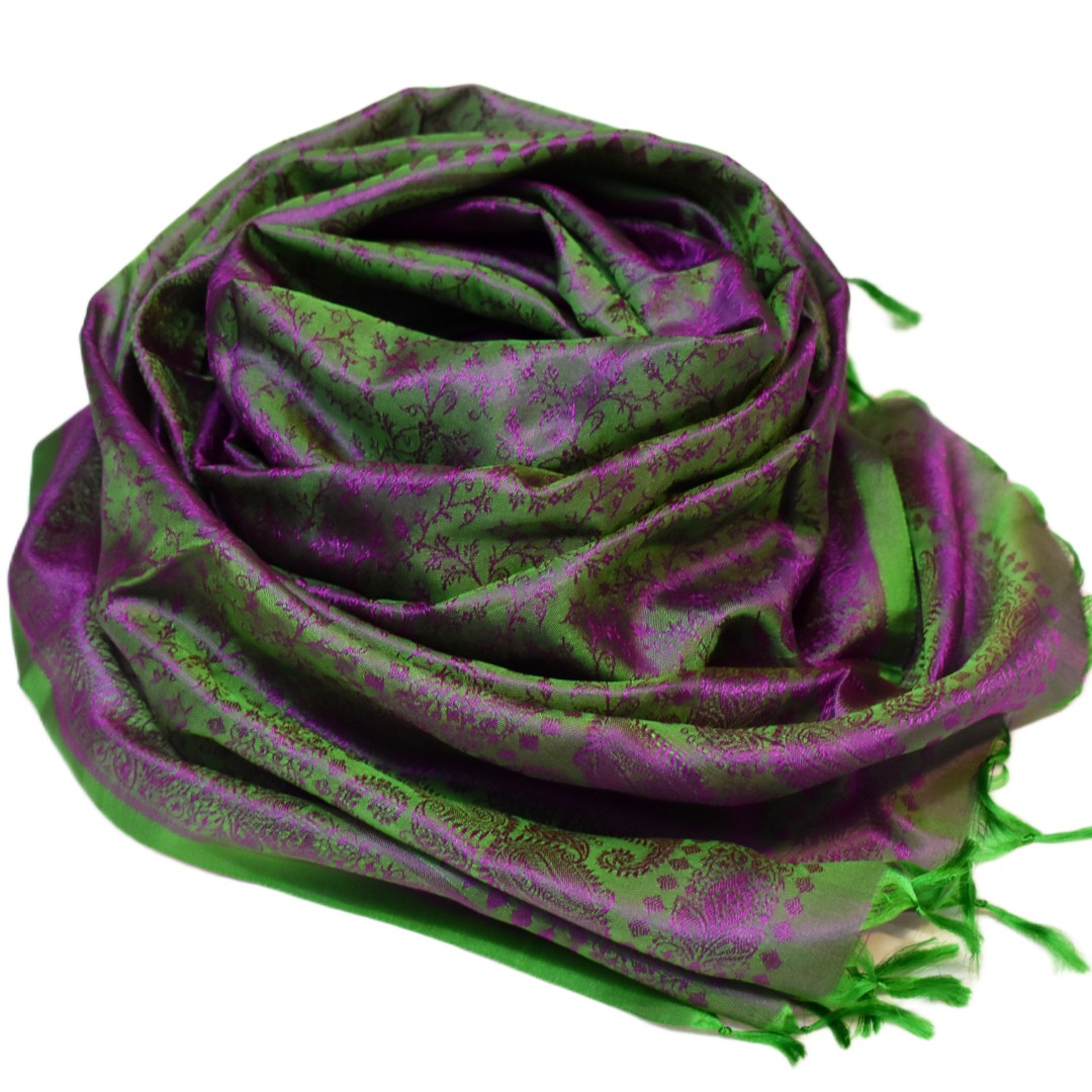Esarfa Sal din Matase Naturala de Varanasi - >-> Cod: HANDMADE3