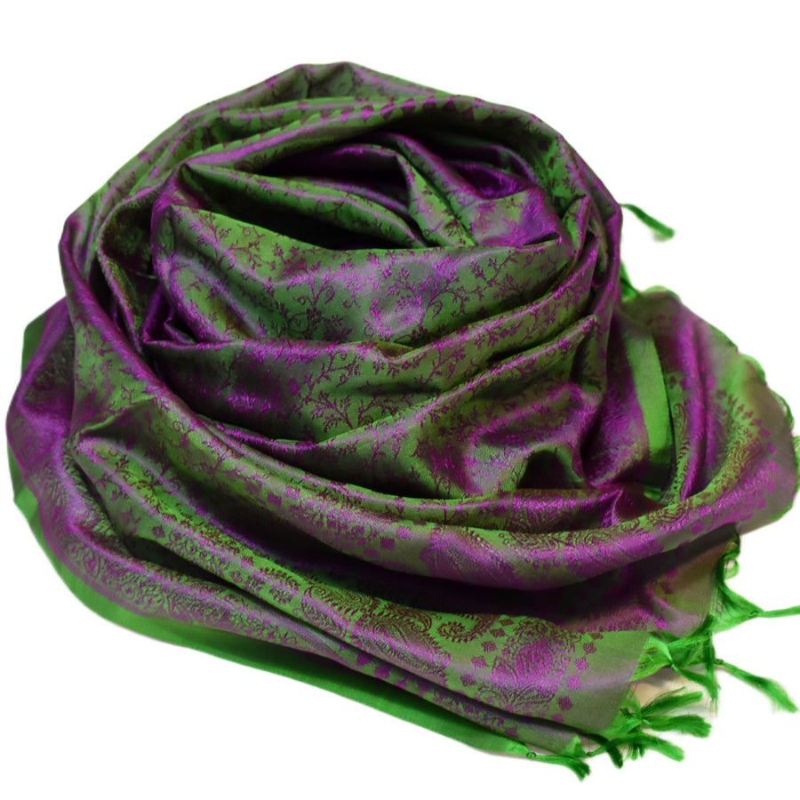 Esarfa Sal din Matase Naturala de Varanasi - >-> Cod: HANDMADE3