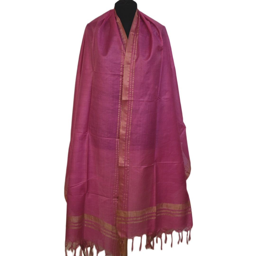 Pareo / Sarong/ Esarfa de Plaja - Cotton Silk cu bordura zari->Cod: Khadi1