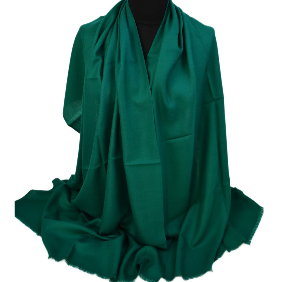 Esarfa Sal Casmir si Matase Naturala - Verde Smarald -> Cod: CASMIRSILK3