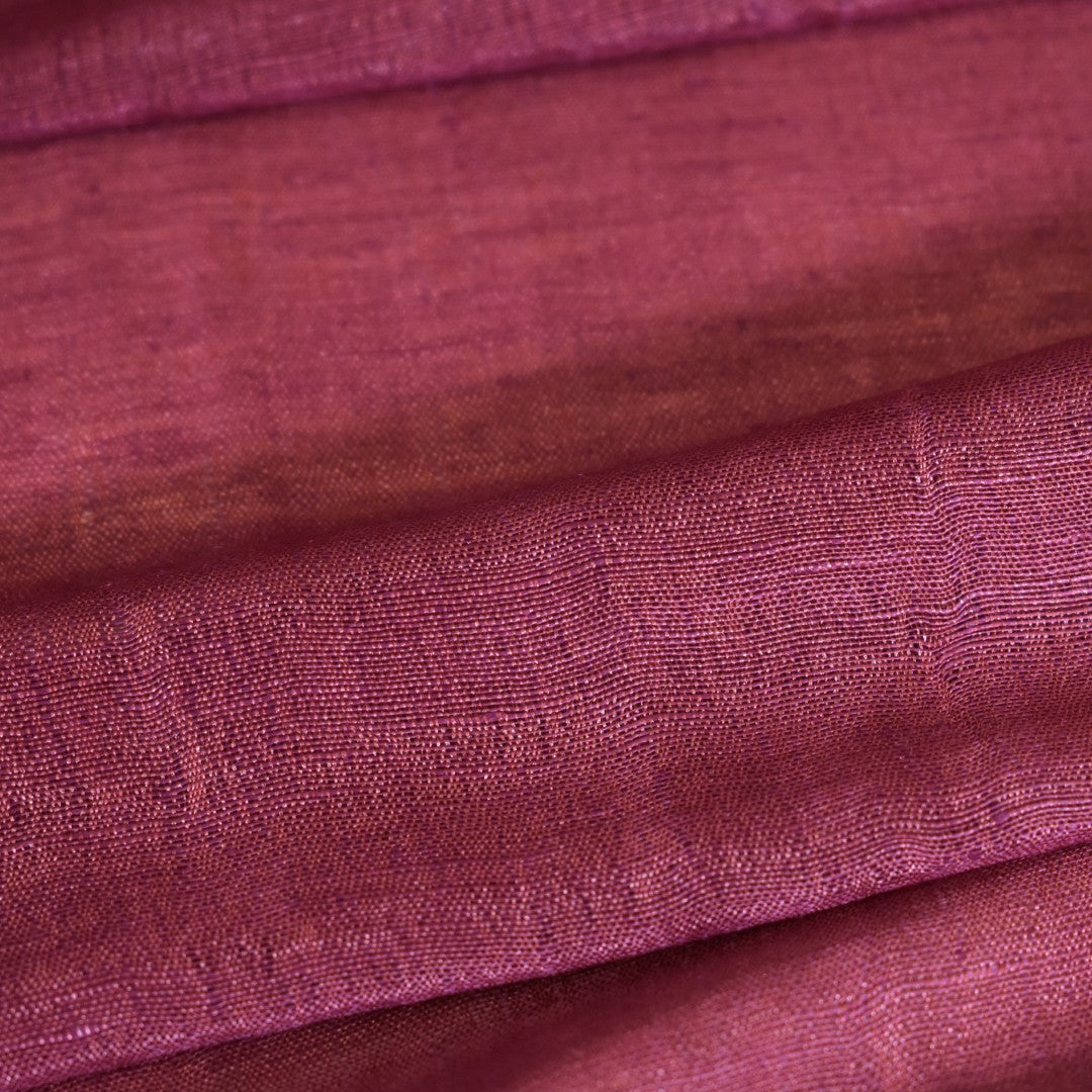 Eșarfă–Șal din Matase Naturala &In (LinenSilk) - Wine Magenta- Cod: LinenSilk5