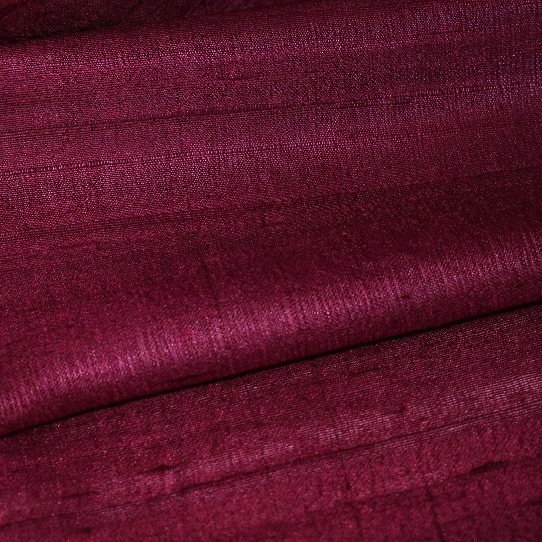 Esarfa-Sal din Matase Naturala Dupioni Raw Silk - Wine Magenta Shade -> Cod: DupioniPureSilk6