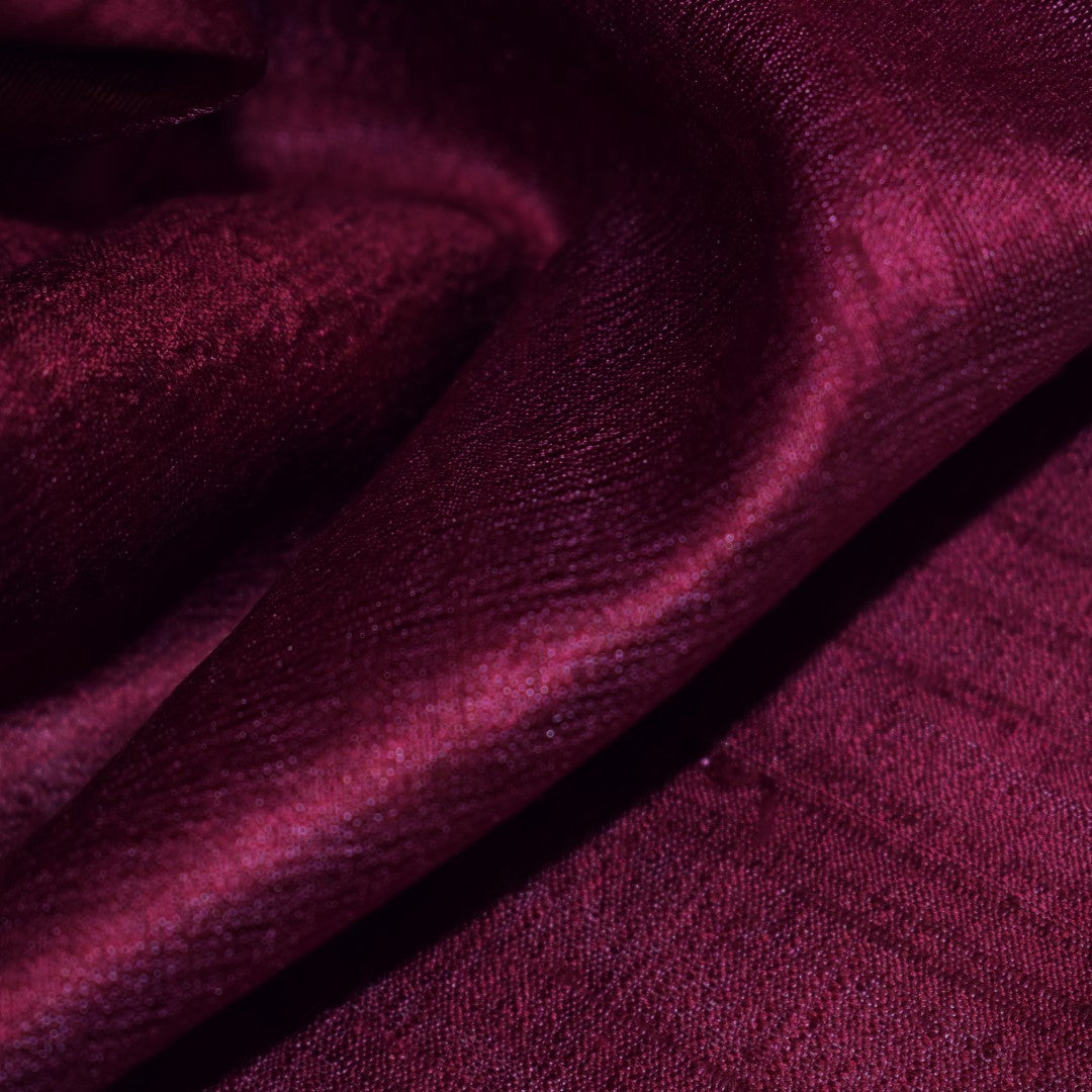 Esarfa-Sal din Matase Naturala Dupioni Raw Silk - Wine Magenta Shade -> Cod: DupioniPureSilk6