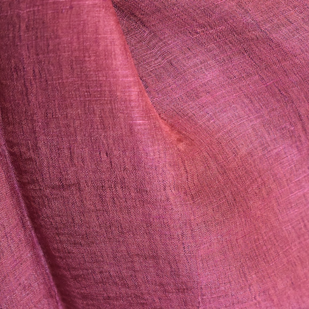 Eșarfă–Șal din Matase Naturala &In (LinenSilk) - Wine Magenta- Cod: LinenSilk5