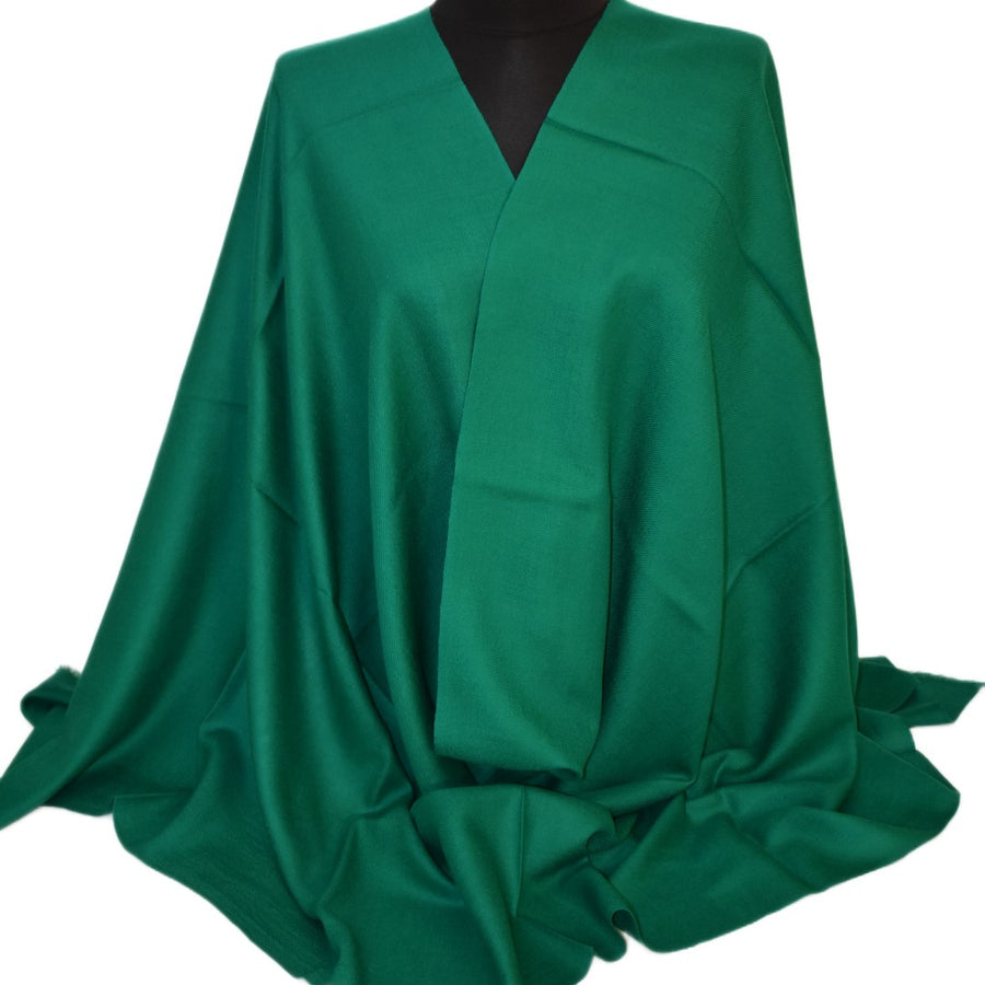 Esarfa Sal Casmir si Matase Naturala - Verde Smarald -> Cod: CASMIRSILK3