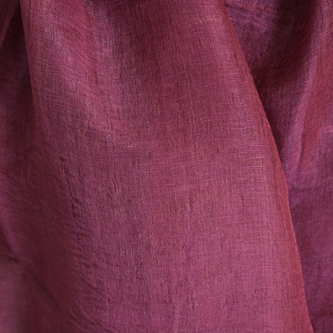 Eșarfă–Șal din Matase Naturala &In (LinenSilk) - Wine Magenta- Cod: LinenSilk5