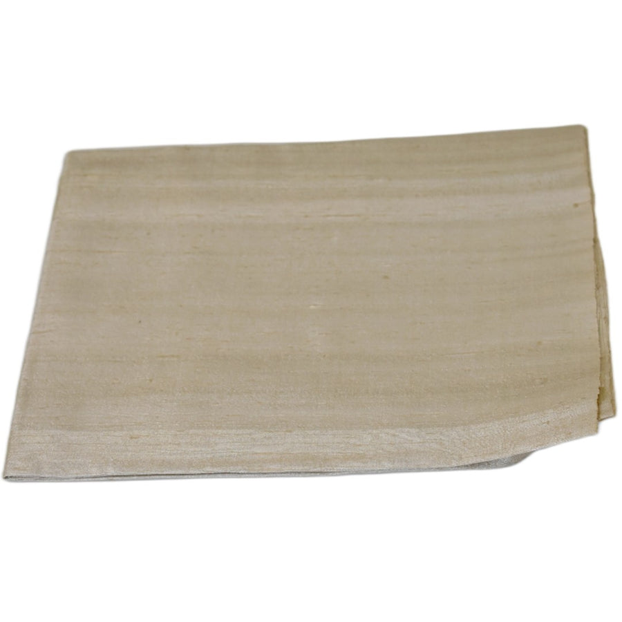 Esarfa-Sal din Matase Naturala Dupioni Raw Silk - Ivory Bej -> Cod: DupionPureSilk2