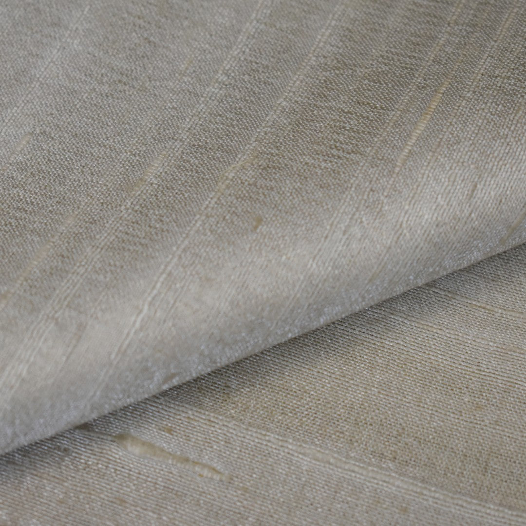 Esarfa-Sal din Matase Naturala Dupioni Raw Silk - Ivory Bej -> Cod: DupionPureSilk2