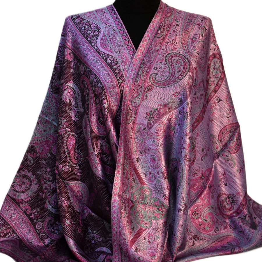 SAL Premium Jamawar din 100% Matase Naturala - Heritage -> Cod: PureSilkJamawar3