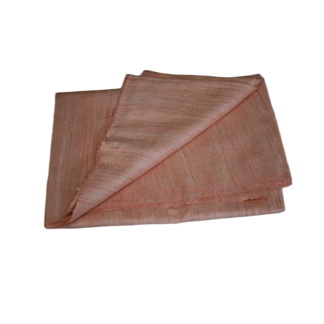Sal tesut manual din 100% Matase Naturala Organica - Ghicha Tassar/Tussar Silk -> Fuzzy Peach -> Cod: NewGhicha12