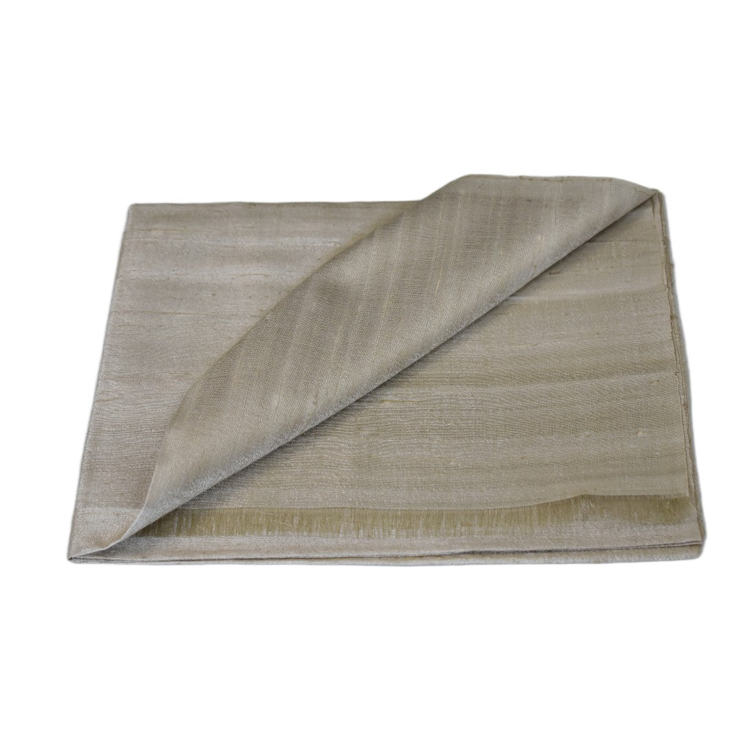 Esarfa-Sal din Matase Naturala Dupioni Raw Silk - Ivory Bej -> Cod: DupionPureSilk2