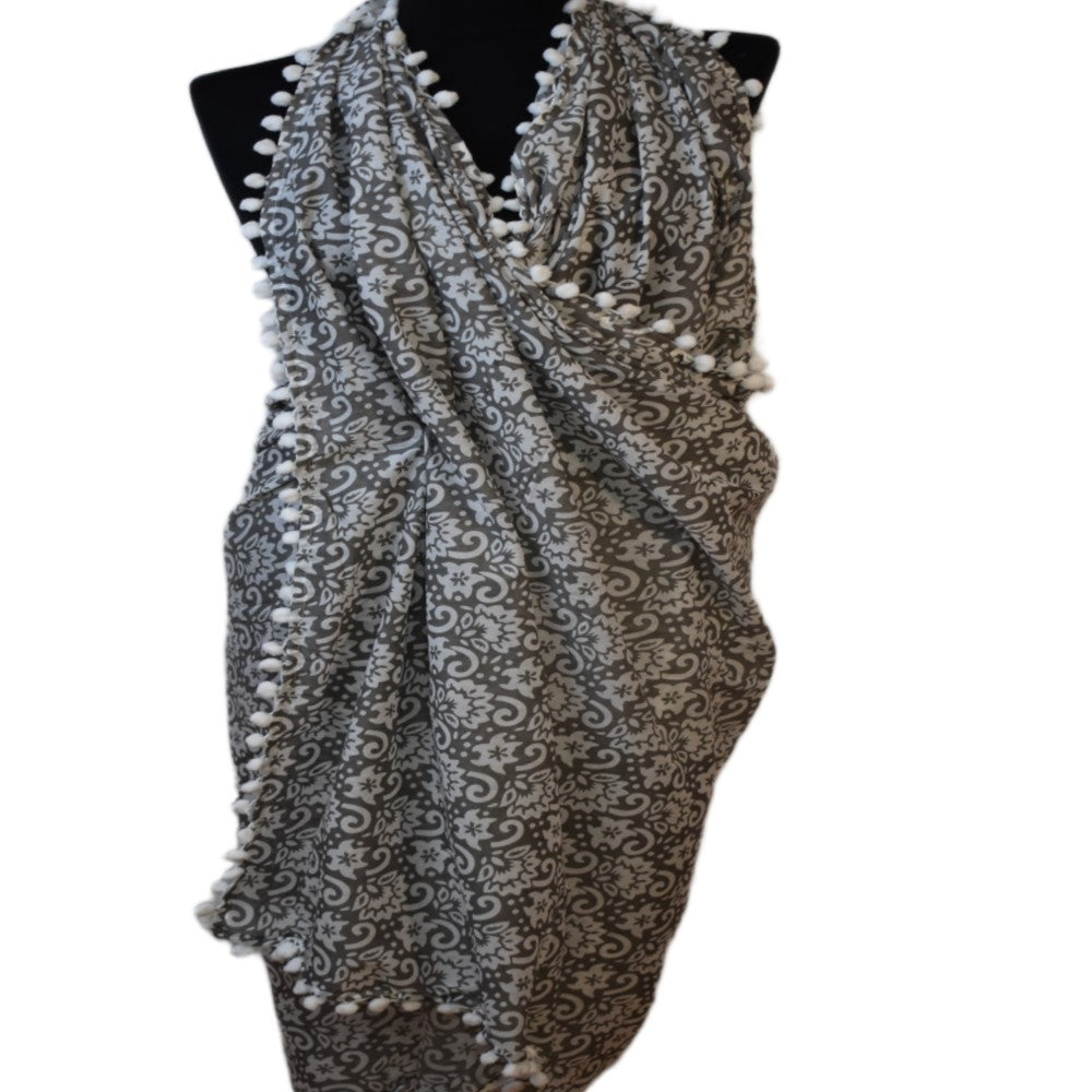 Pareo/ Sarong/ Esarfa de Plaja - 100% Bumbac cu Block printing -> Cod: Mulmul Cotton6