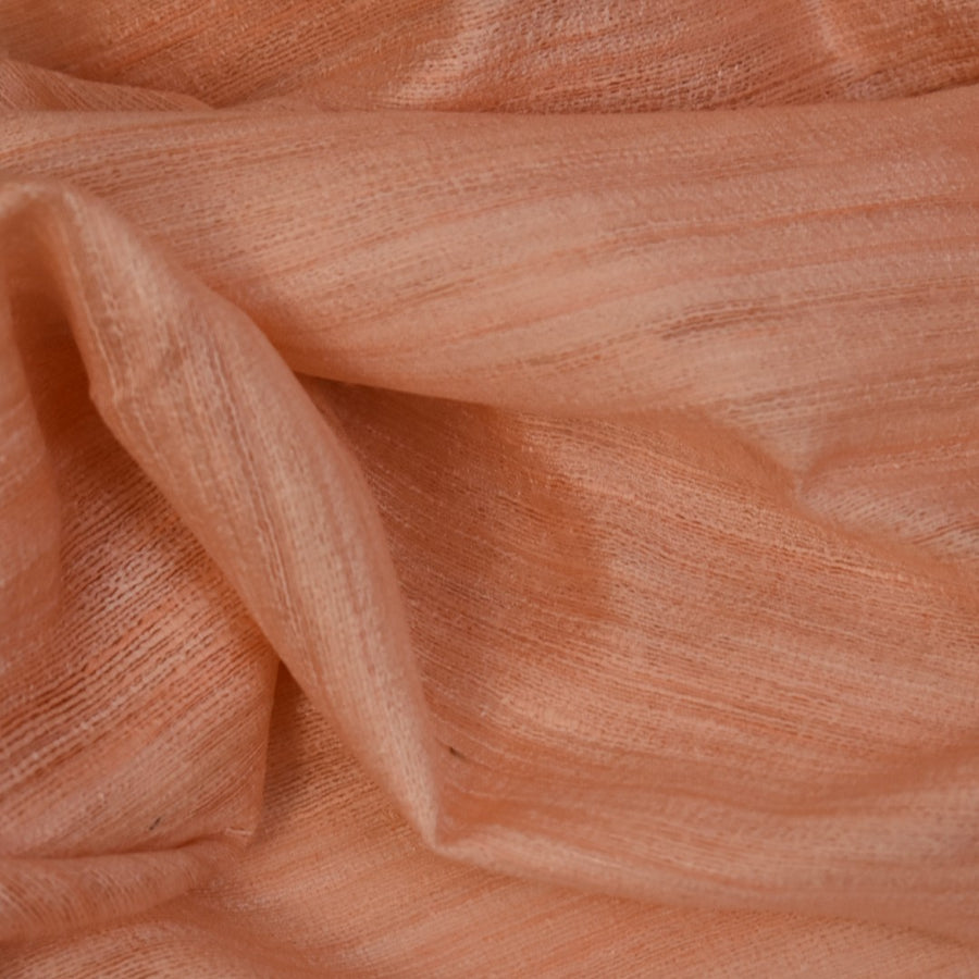 Sal tesut manual din 100% Matase Naturala Organica - Ghicha Tassar/Tussar Silk -> Fuzzy Peach -> Cod: NewGhicha12