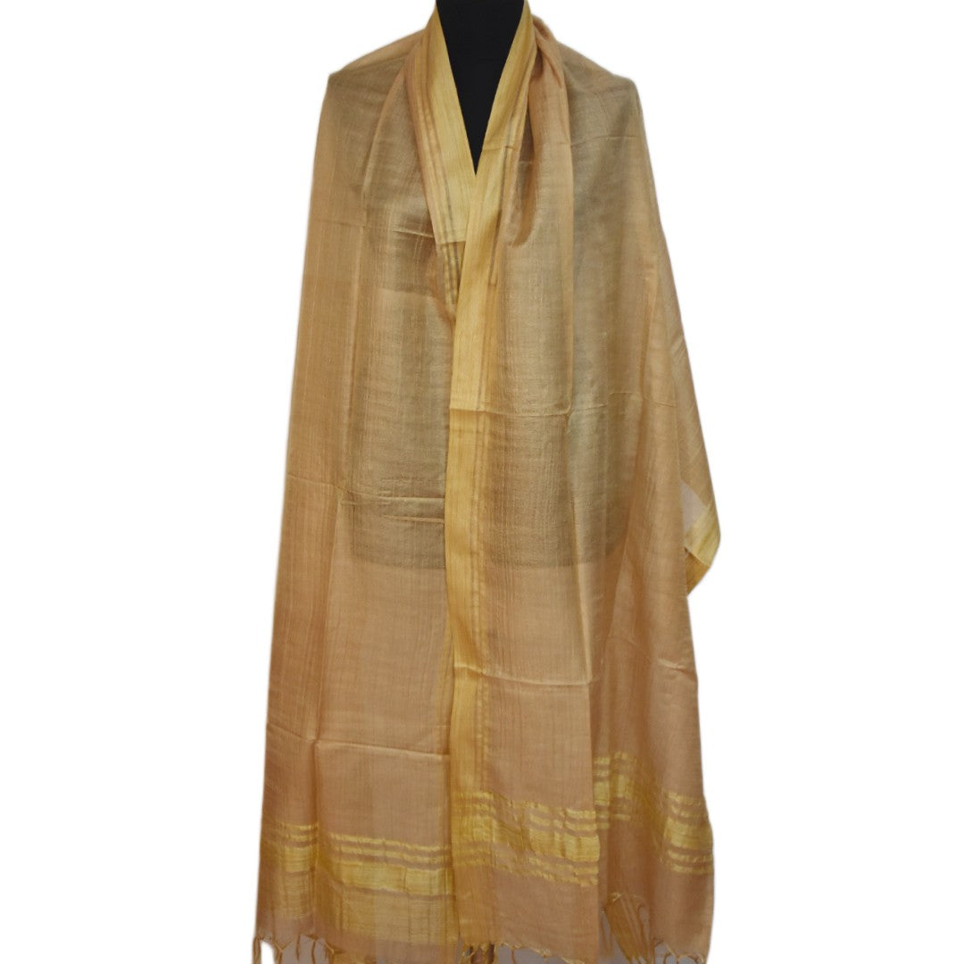 Pareo / Sarong/ Esarfa de Plaja - Cotton Silk cu bordura zari->Cod: Khadi3