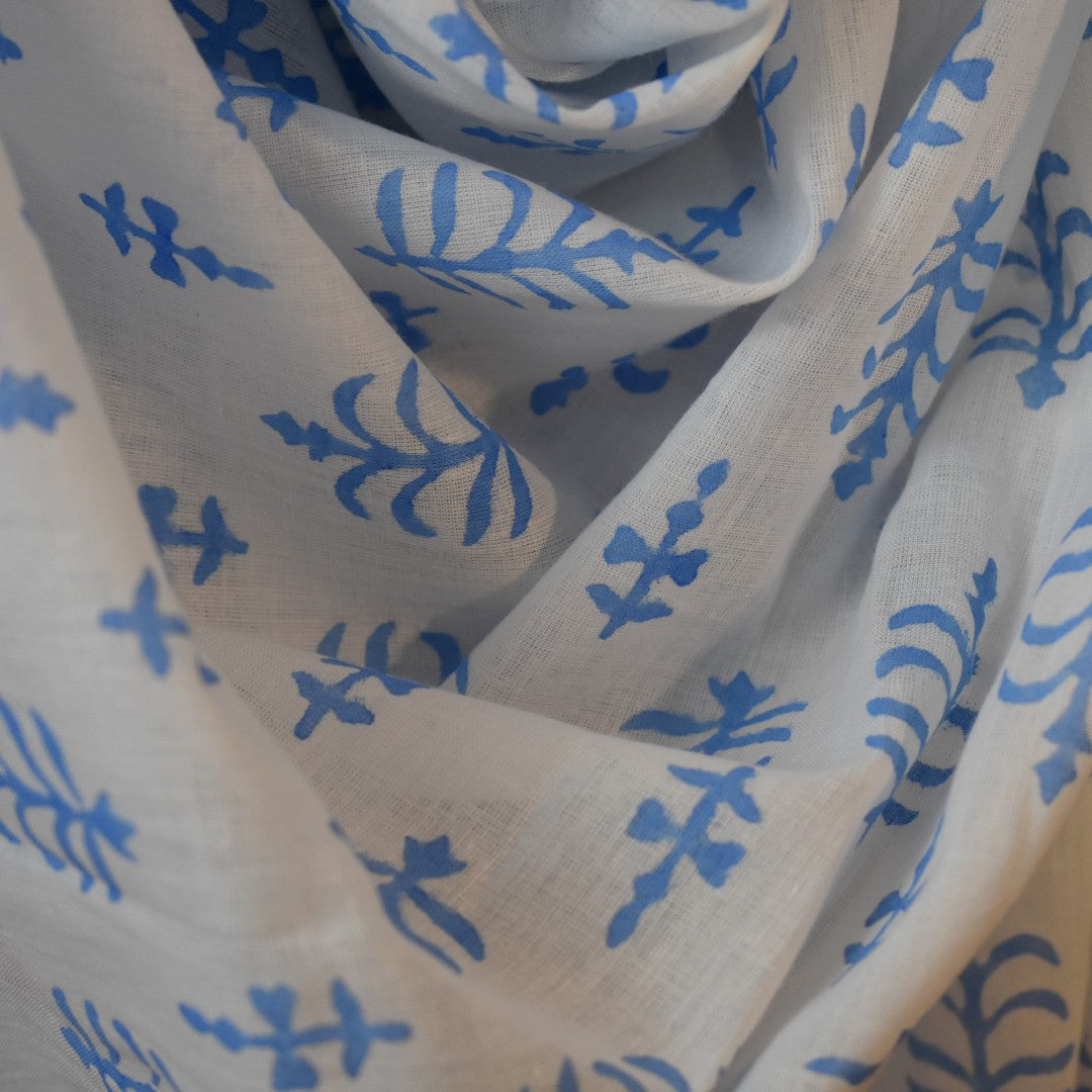 Pareo/ Sarong/ Esarfa de Plaja - 100% Bumbac cu Handblock printing -> Cod: Mulmul Cotton7