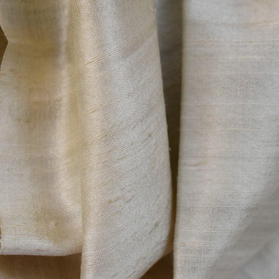 Esarfa-Sal din Matase Naturala Dupioni Raw Silk - Ivory Bej -> Cod: DupionPureSilk2
