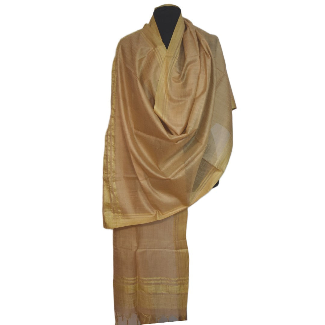Pareo / Sarong/ Esarfa de Plaja - Cotton Silk cu bordura zari->Cod: Khadi3