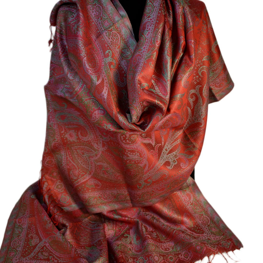 SAL Premium Jamawar din 100% Matase Naturala - Heritage -> Cod: PureSilkJamawar4