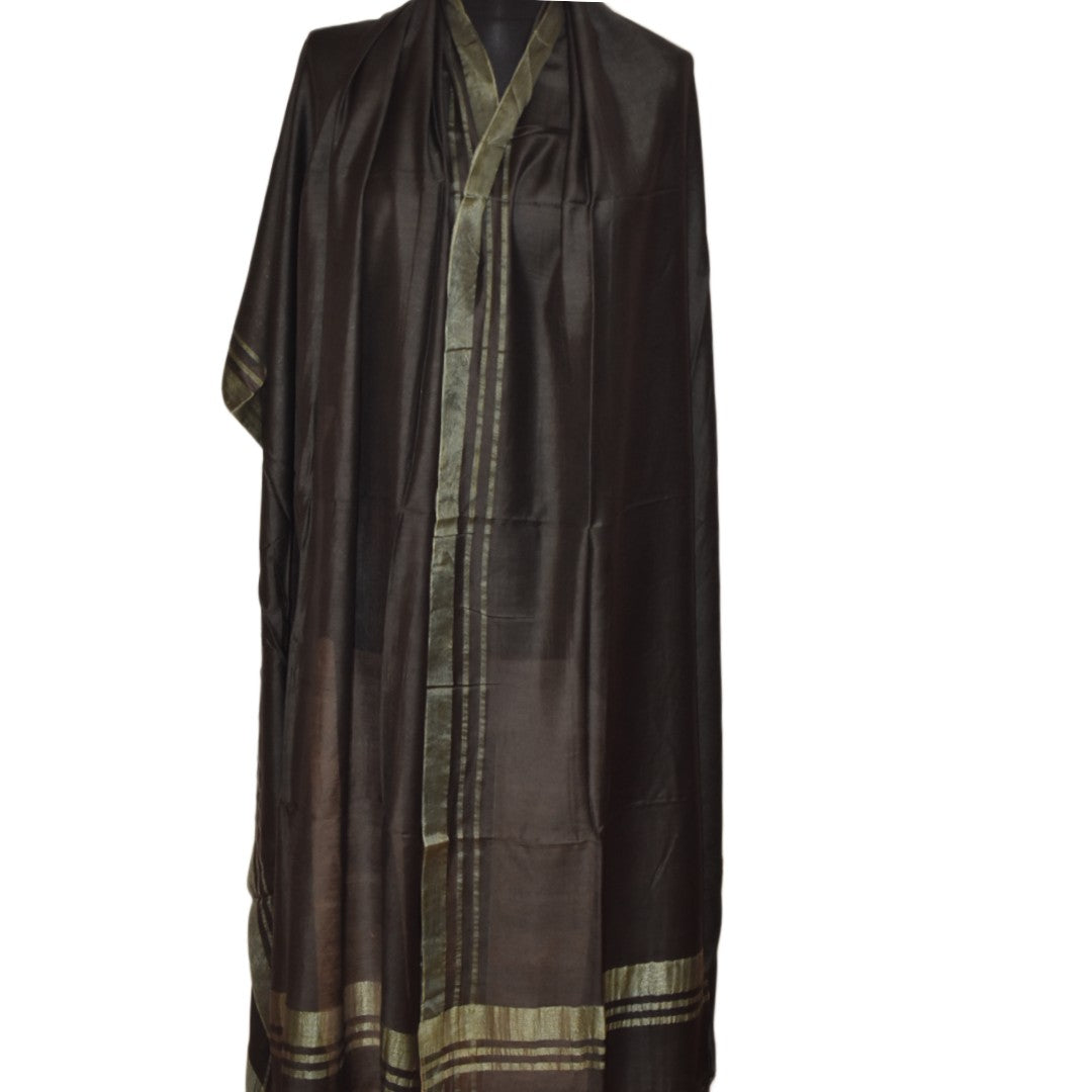Pareo / Sarong/ Esarfa de Plaja - Cotton Silk cu bordura zari->Cod: Khadi4