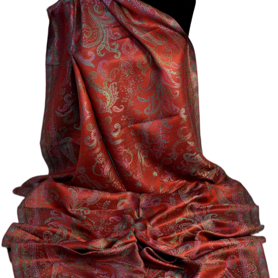 SAL Premium Jamawar din 100% Matase Naturala - Heritage -> Cod: PureSilkJamawar4