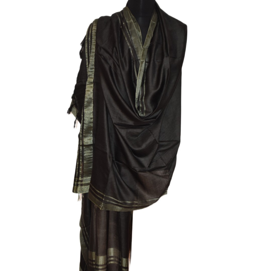 Pareo / Sarong/ Esarfa de Plaja - Cotton Silk cu bordura zari->Cod: Khadi4