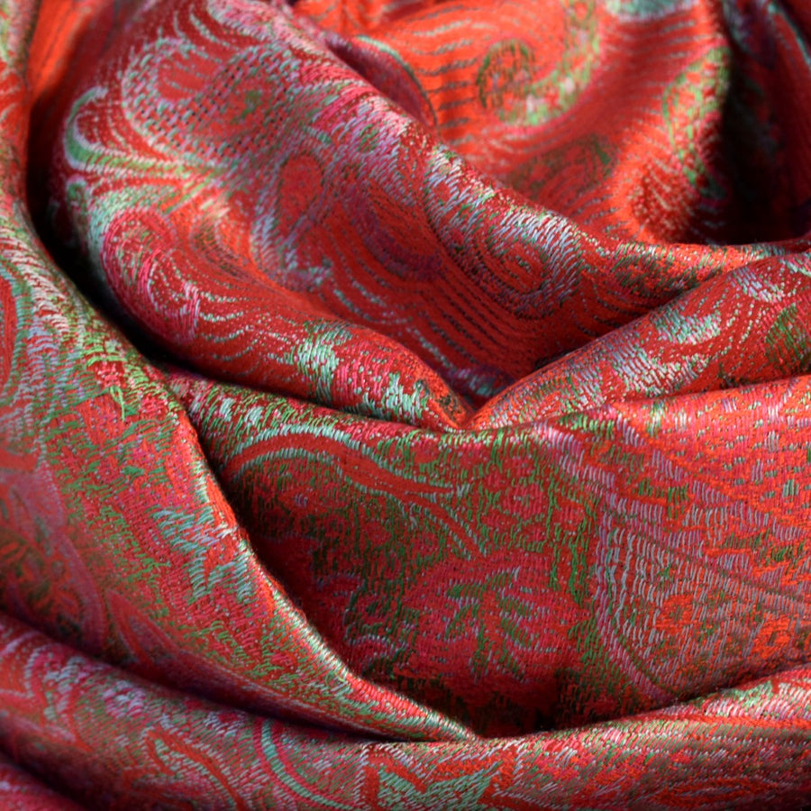 SAL Premium Jamawar din 100% Matase Naturala - Heritage -> Cod: PureSilkJamawar4