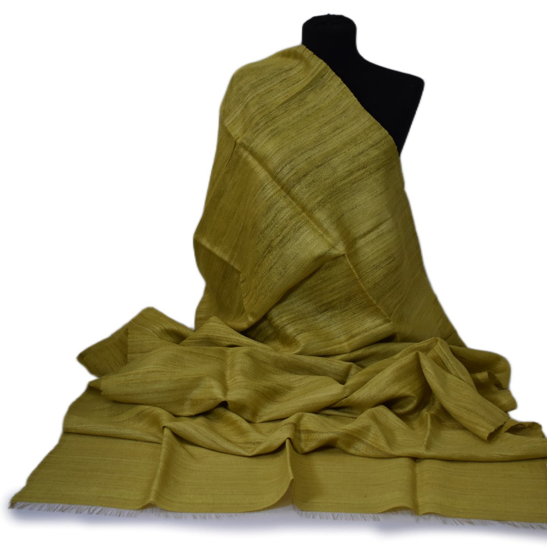 Sal tesut manual din 100% Matase Naturala Organica - Ghicha Tassar/Tussar Silk -> Cod: OrganicSilk7