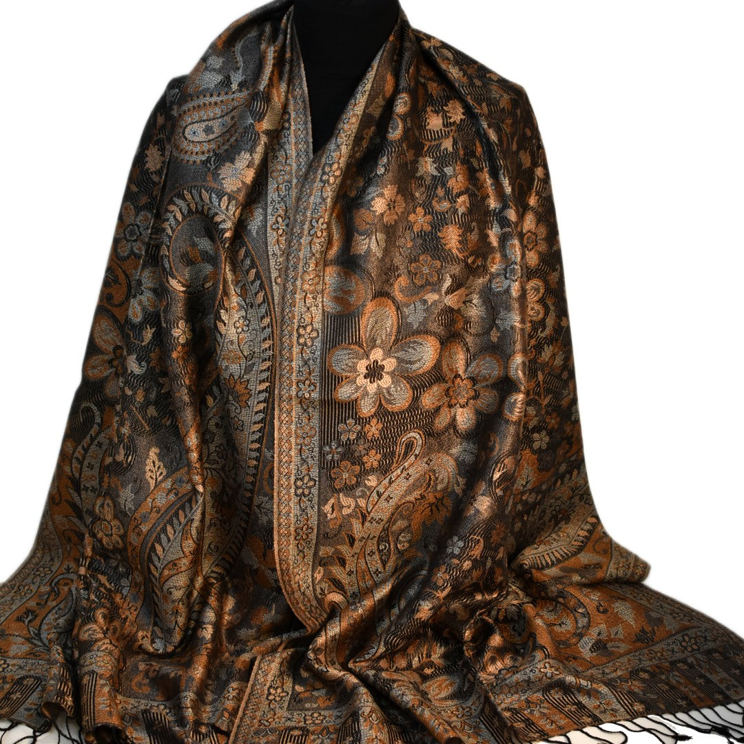 SAL Premium Jamawar din 100% Matase Naturala - Heritage -> Cod: PureSilkJamawar5