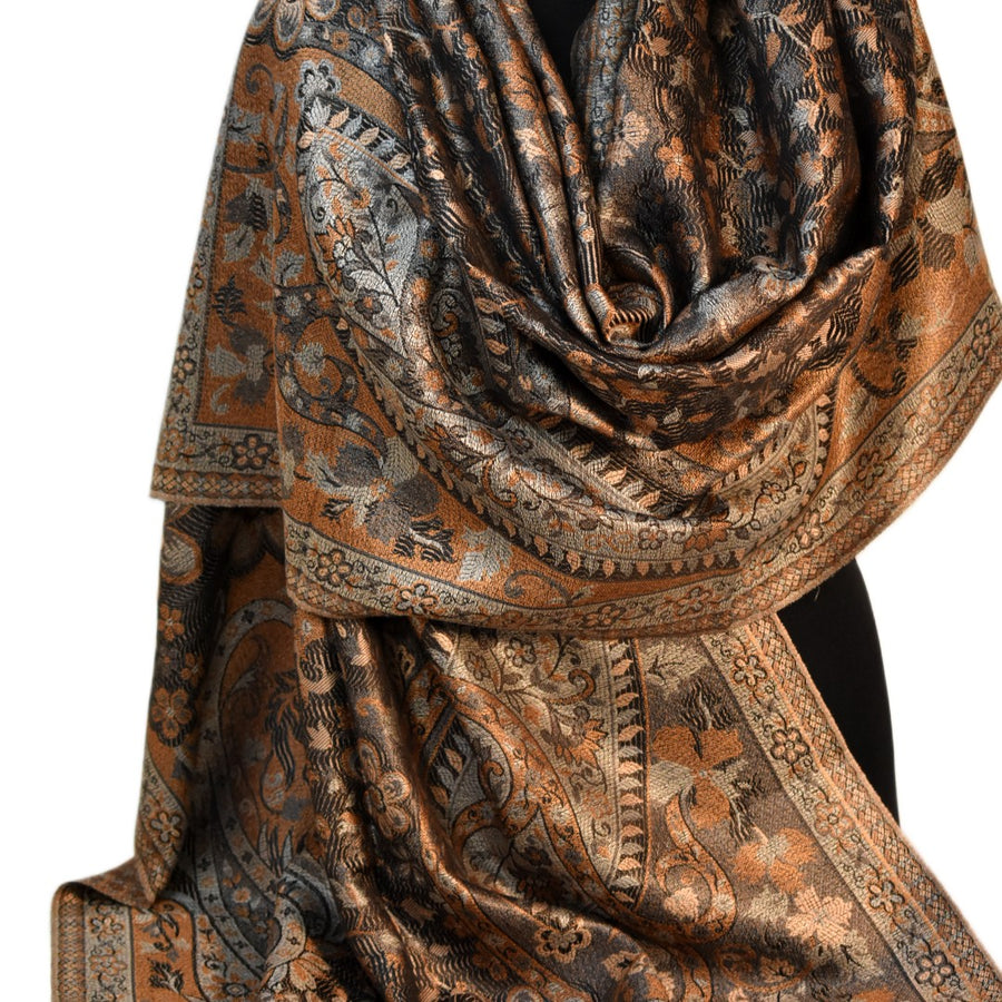 SAL Premium Jamawar din 100% Matase Naturala - Heritage -> Cod: PureSilkJamawar5