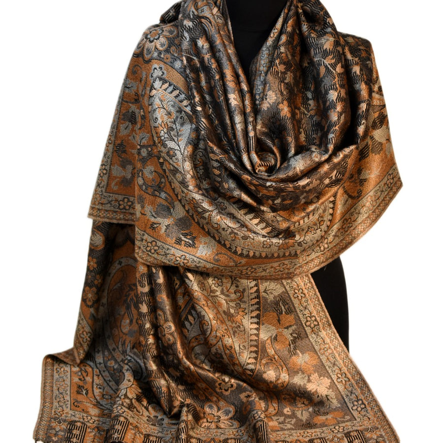 SAL Premium Jamawar din 100% Matase Naturala - Heritage -> Cod: PureSilkJamawar5