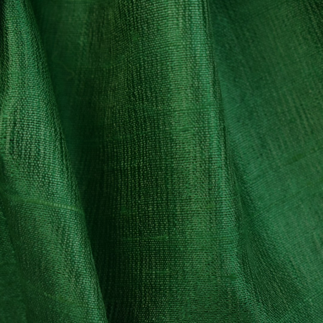 Esarfa-Sal din Matase Naturala Dupioni Raw Silk - Verde Smarald -> Cod:Dupion46
