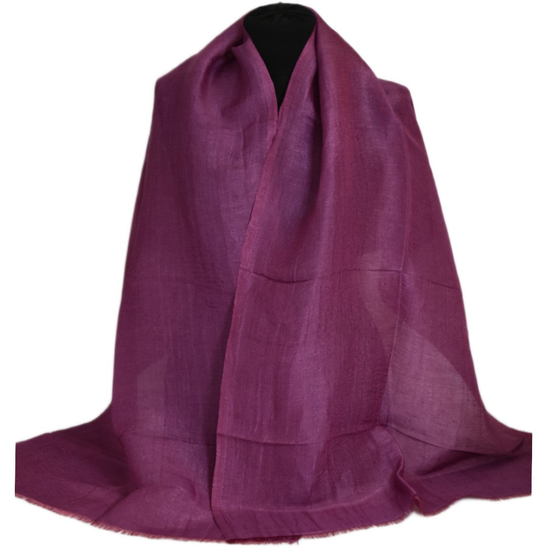 Eșarfă–Șal din Matase Naturala &In (LinenSilk) - MOV RoZE- Cod: LinenSilk6