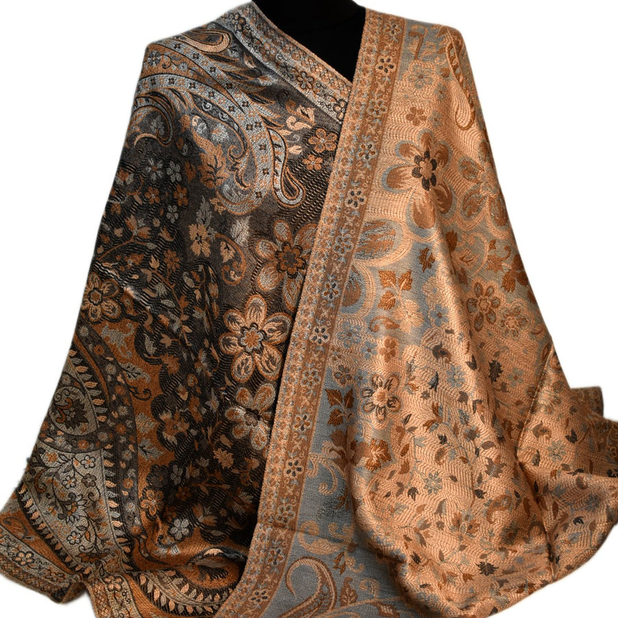 SAL Premium Jamawar din 100% Matase Naturala - Heritage -> Cod: PureSilkJamawar5