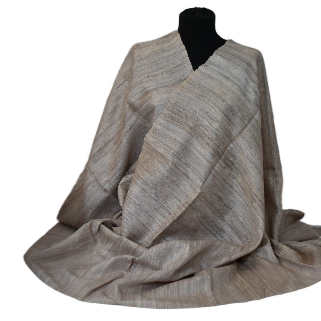 Sal tesut manual din 100% Matase Naturala Organica - Ghicha Tassar/Tussar Silk -> Cod: OrganicSilk8