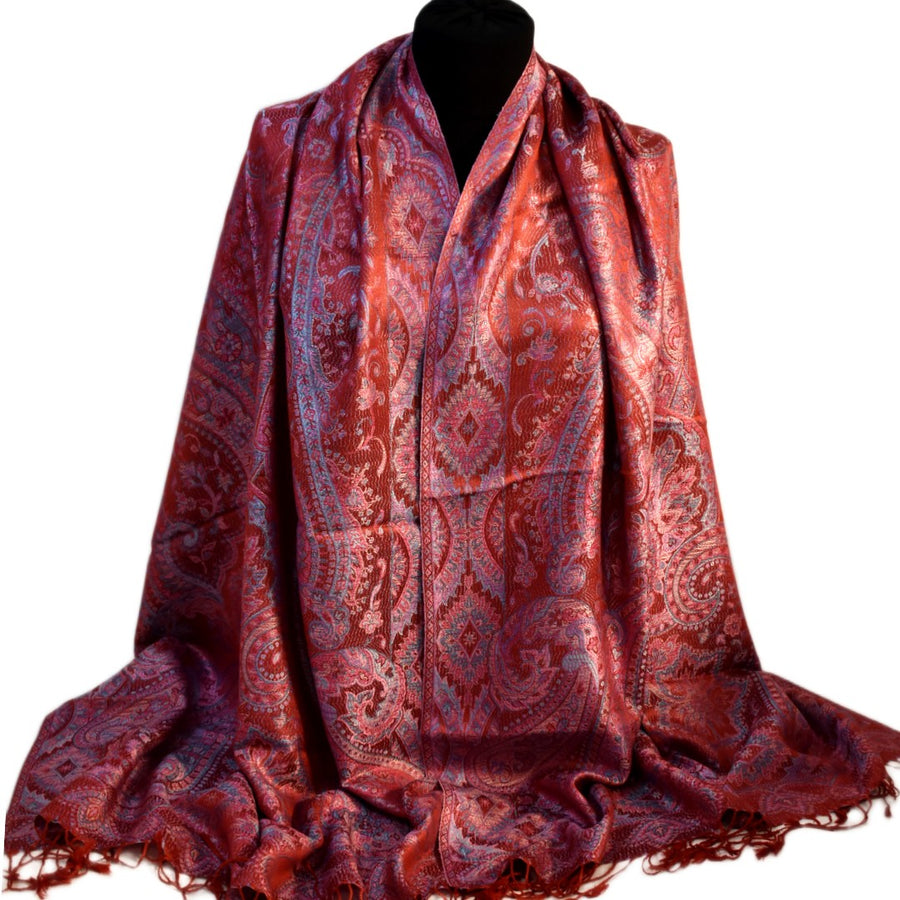 SAL Premium Jamawar din 100% Matase Naturala - Heritage -> Cod: PureSilkJamawar6