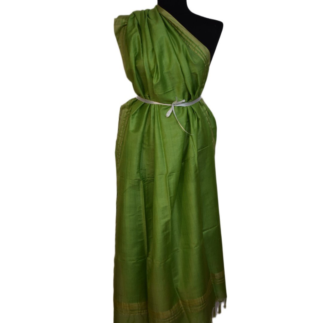 Pareo / Sarong/ Esarfa de Plaja - Cotton Silk cu bordura zari->Cod: Khadi6