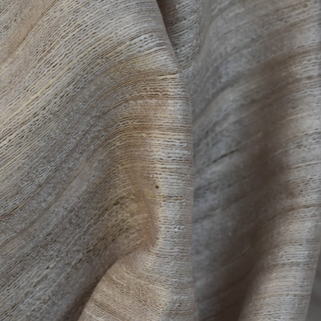 Sal tesut manual din 100% Matase Naturala Organica - Ghicha Tassar/Tussar Silk -> Cod: OrganicSilk8