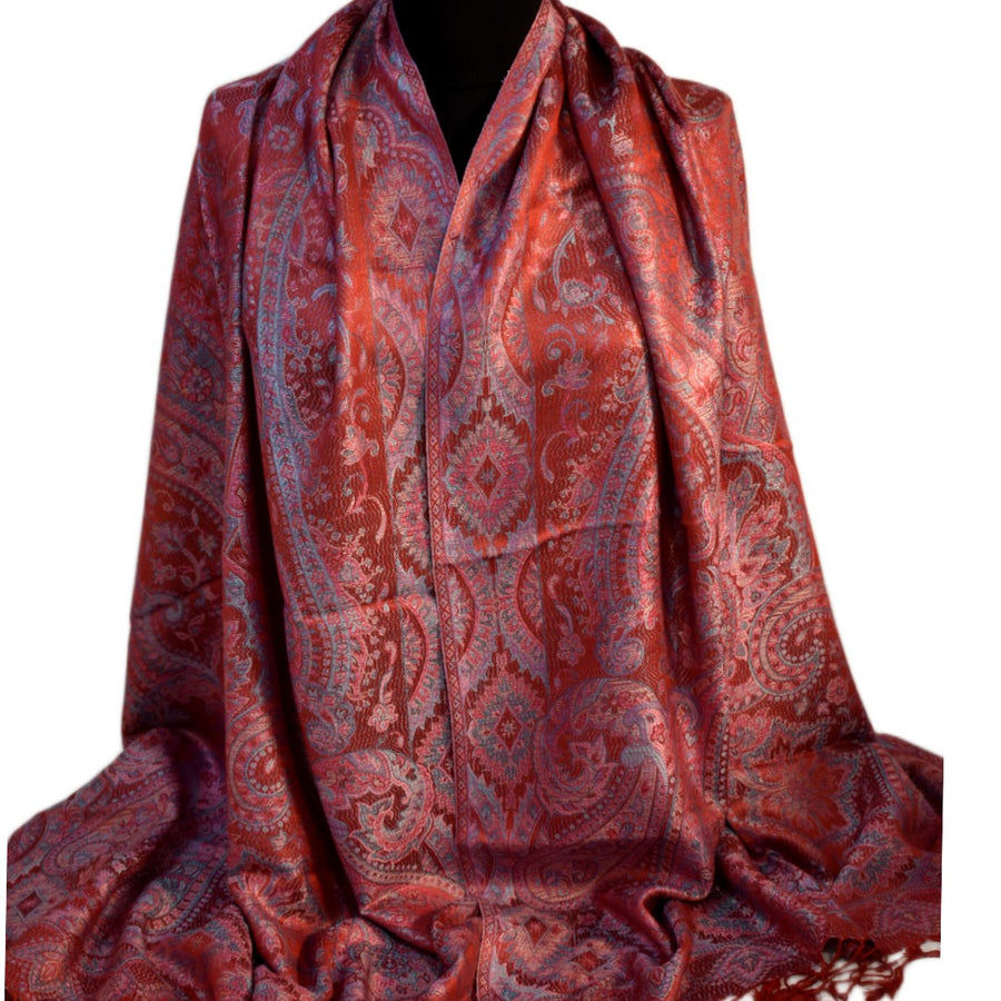 SAL Premium Jamawar din 100% Matase Naturala - Heritage -> Cod: PureSilkJamawar6