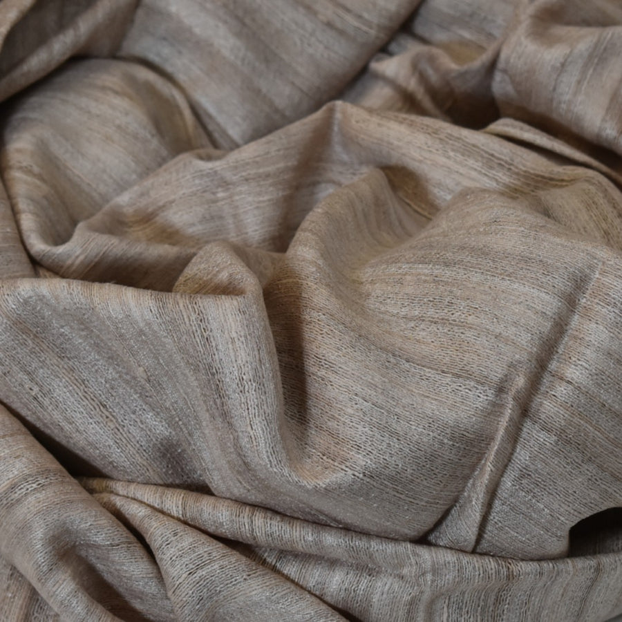 Sal tesut manual din 100% Matase Naturala Organica - Ghicha Tassar/Tussar Silk -> Cod: OrganicSilk8