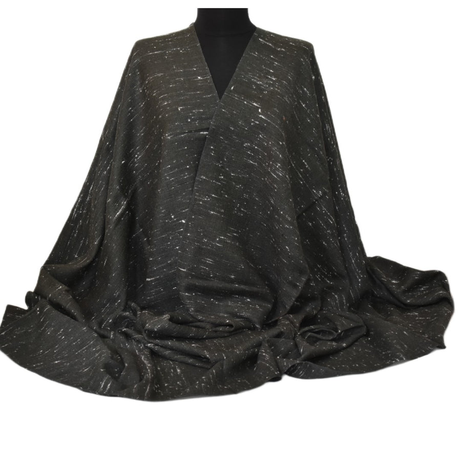 Sal Lana Angora & Merino cu dimensiuni MARI (~ 240 cm Lungime  x 105 cm Latime)-  Ash Gray - Snowflakes -> Cod: SALANG012