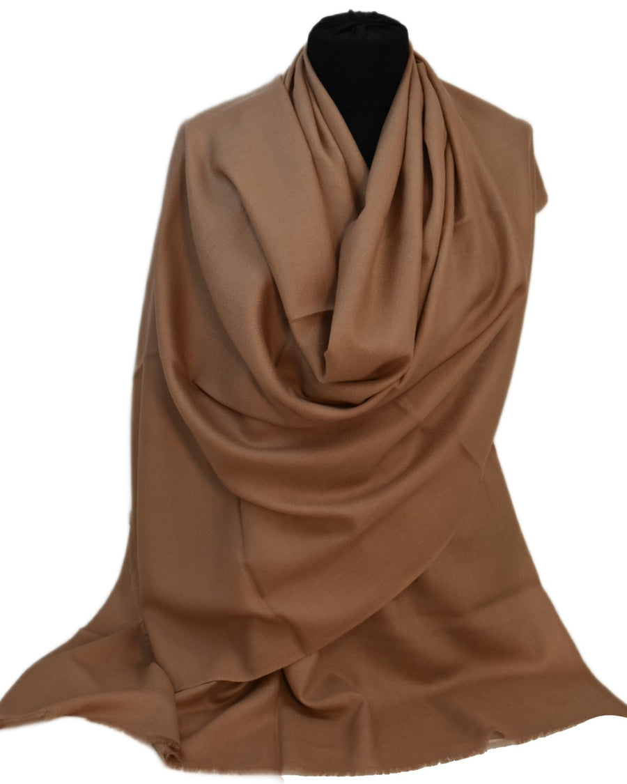 Esarfa Sal Casmir si Matase Naturala - Bej Capucino -> Cod: CASMIRSILK4