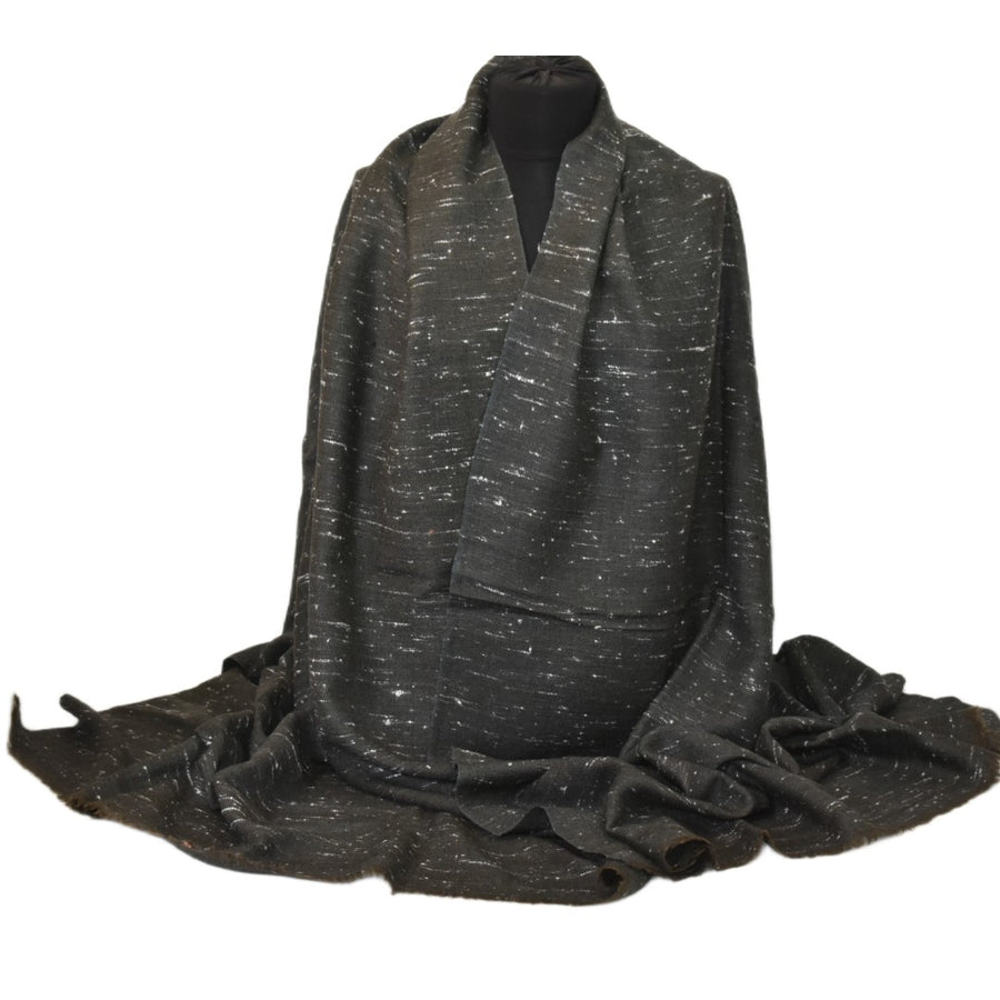 Sal Lana Angora & Merino cu dimensiuni MARI (~ 240 cm Lungime  x 105 cm Latime)-  Ash Gray - Snowflakes -> Cod: SALANG012