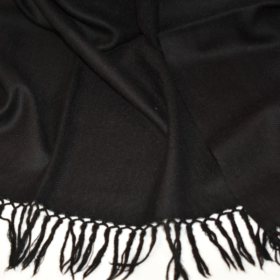 NOU! Sal Premium din Lana Merino-> Negru intens- Cod: SalMerino5