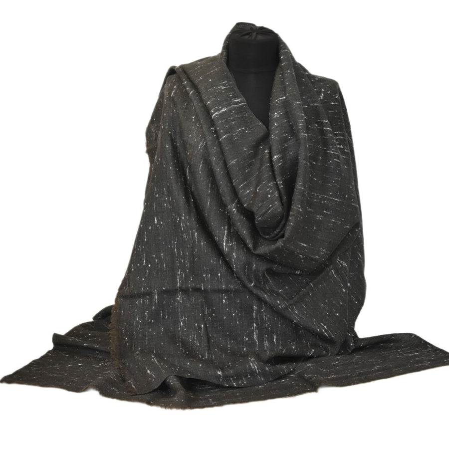 Sal Lana Angora & Merino cu dimensiuni MARI (~ 240 cm Lungime  x 105 cm Latime)-  Ash Gray - Snowflakes -> Cod: SALANG012