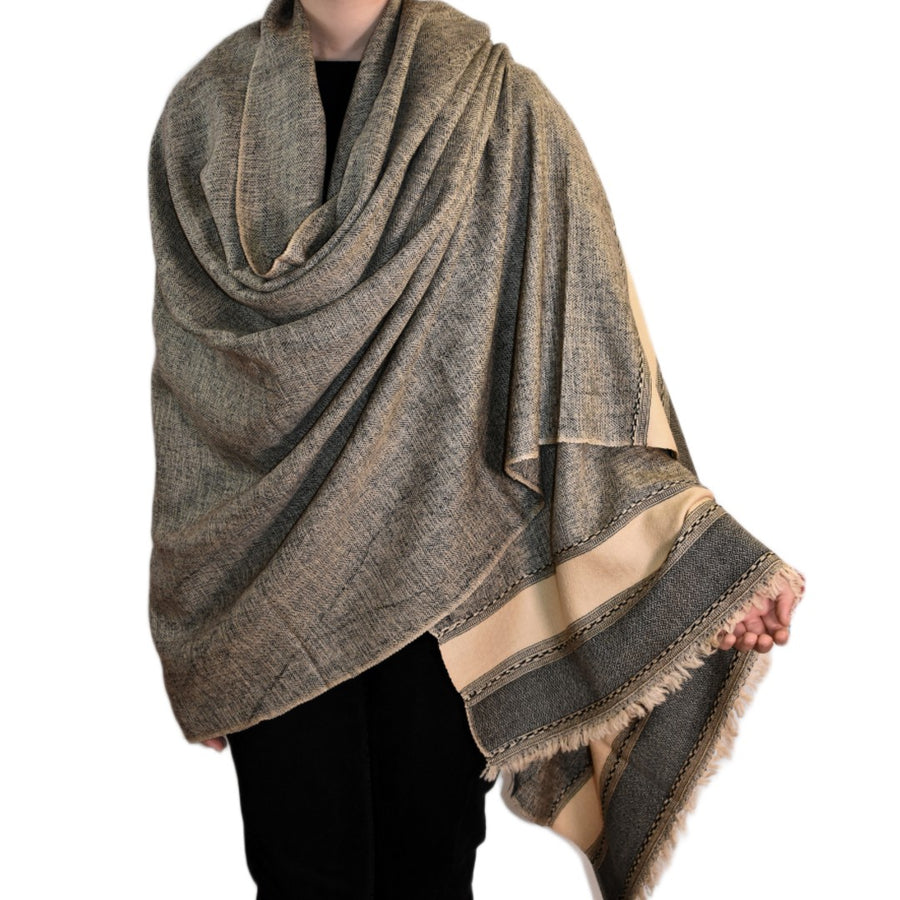 NOU! Sal de Dimensiuni Mari, tesut din 100% Lana cu textura superfina -> Cod:SALMARE4