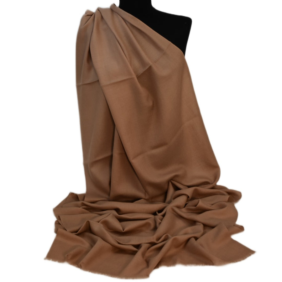 Esarfa Sal Casmir si Matase Naturala - Bej Capucino -> Cod: CASMIRSILK4