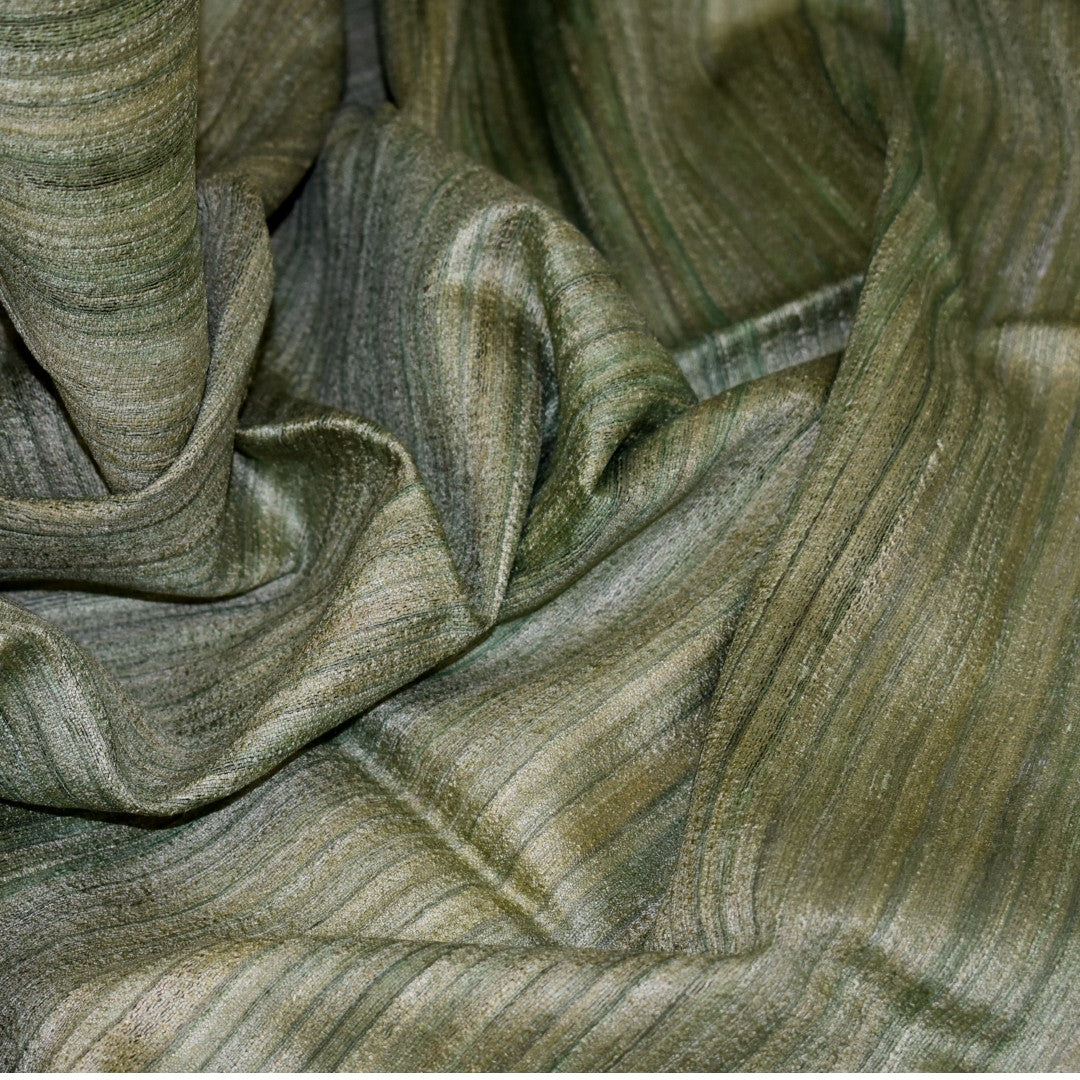 Sal tesut manual din 100% Matase Naturala Organica - Ghicha Tassar/Tussar Silk -> Cod: OrganicSilk9