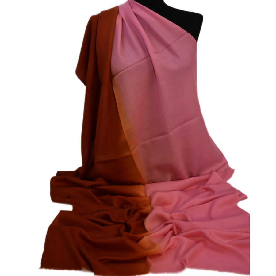 Esarfa Sal Casmir si Matase Naturala - Ombre 2 nuante -> Cod: CASMIRSILK5