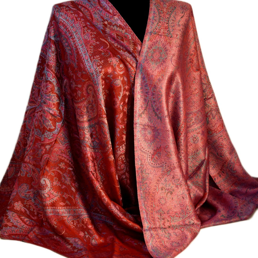 SAL Premium Jamawar din 100% Matase Naturala - Heritage -> Cod: PureSilkJamawar6