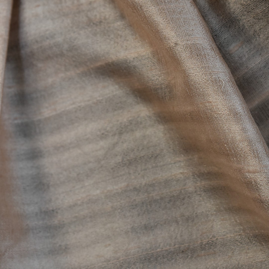 Esarfa-Sal din Matase Naturala Dupioni Raw Silk - Bej   -> Cod: DupioniPureSilk5